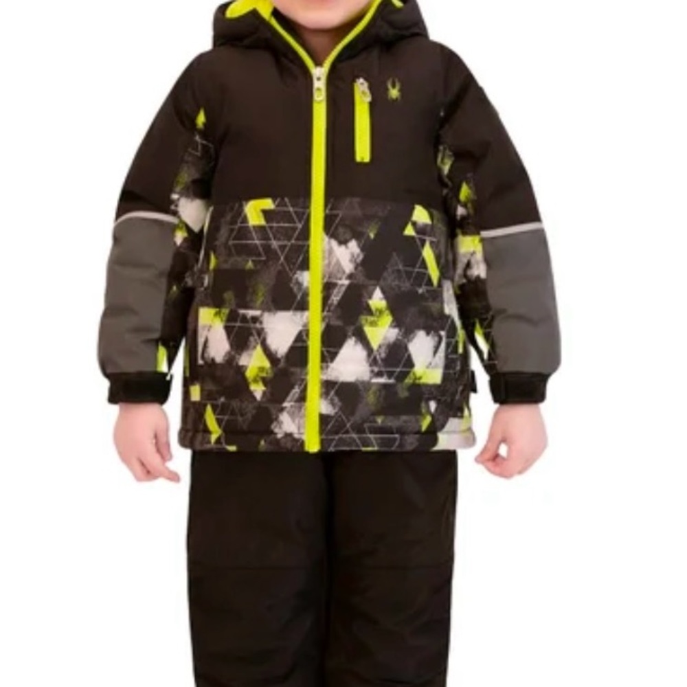 Spyder Kids' Black and Yellow Jacket and Bibs - NWT